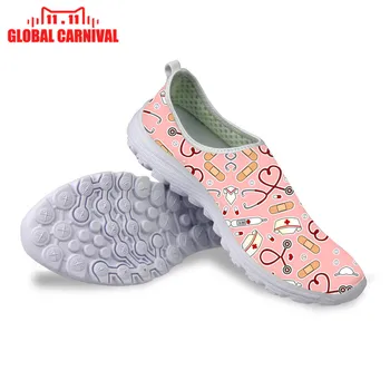 

Cute Nurse Love Pink Purple Dialysis Nurse Tools Theme eclectic_flowers Baby ER Nurse Navy Zapatillas de run Flat shoes