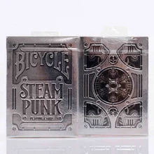 1 Deck Bicycle Silver Steampunk Deck Bicycle Playing Cards THEORY11 Magic Trick Magic font b Toys