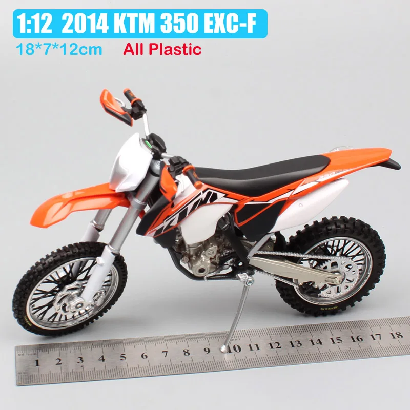 1/12 Automaxx мини KTM 350 EXC-F EXC литые под давлением модели грязи мотокросс эндуро велосипед и автомобиль миниатюрный мотоцикл игрушка для детей - Цвет: 2014 KTM350 EXC-F