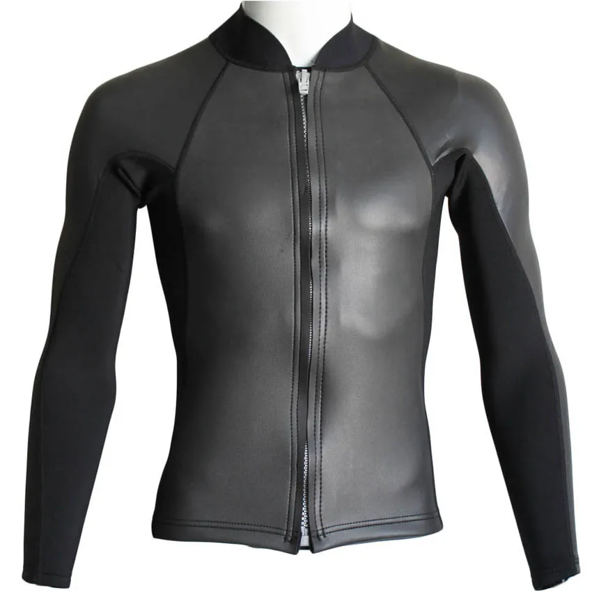 REALON 2mm Neoprene Wetsuit Tops Long Sleeves Men's Wetsuit Jacket
