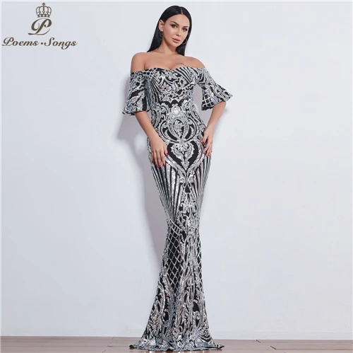 Color As Picture Стихи песни Стиль Элегантные Роскошные вечерние платья Длинные vestido de festa longo платье для выпускного вечера robe de soiree вечерние платья - Цвет: Color As Picture