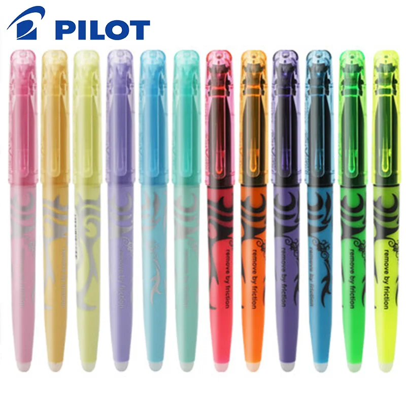 PILOT SW-FL Frixion стираемый маркер пастельный цвет флуоресцентный маркер 6 цветов Япония