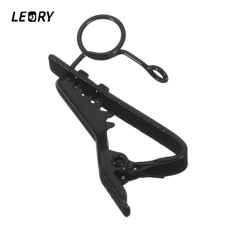 

LEORY 5pcs/lot Microphone Lapel Lavalier Clip For Universal Mini Lapel Mic For Tie Clip Microphone Mic Replacement Cable Clip