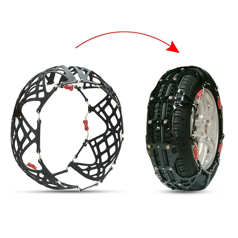 

Rupse Tire Chain of Car ,SUV Emergency Mud Snow Tire Anti-Skid Security Chains Set of 2