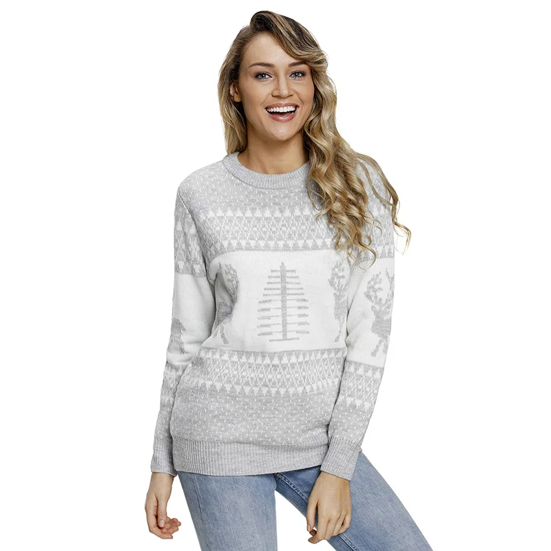 Grey-White-Reindeer-and-Christmas-Tree-Sweater-LC27827-1011-4 