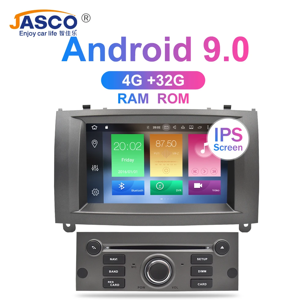 Дешево Android 9,0 9,1 автомобильный dvd плеер gps ГЛОНАСС навигация для peugeot 407 2004 2010 4 Гб ОЗУ 32 Гб ПЗУ Мультимедиа Радио стереосистемы