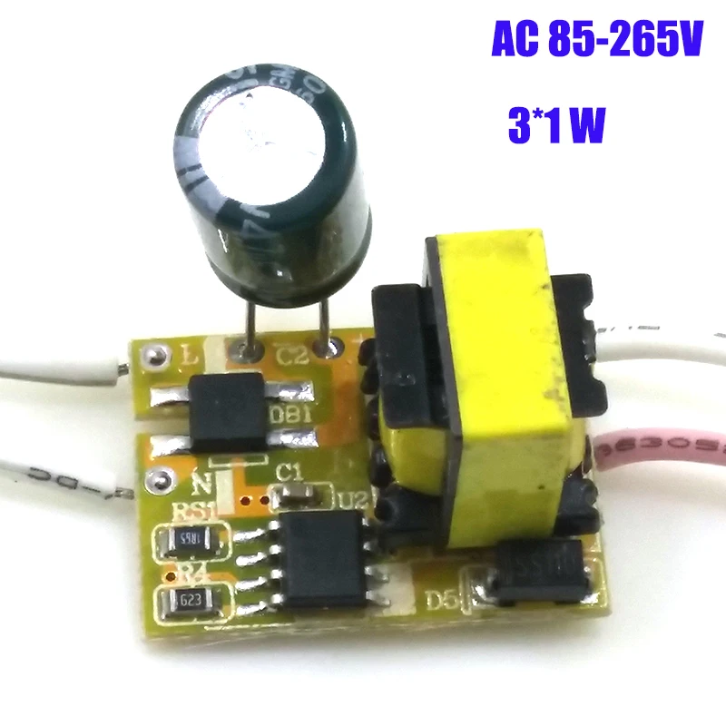 6PCS LED Driver 3x1W Constant Current Drive Transformer | Лампы и освещение