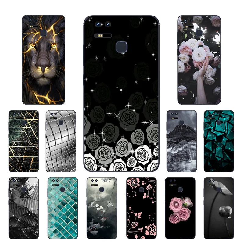 Case for Asus Zenfone 3 Zoom ZE553KL 5.5&quot Triangle Printing Back Cover Soft TPU 3zoom Silicon |