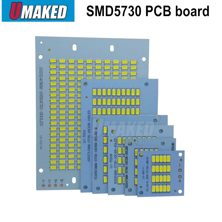 Светодиодный прожекторный источник освещения SMD5730 алюминиевая пластина полная
