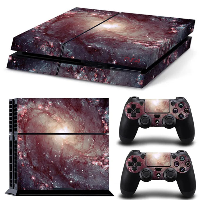 Galaxy Star Vinyl Skin Sticker Cover For Sony PS4 Console with 2 Controllers Decal For Ps 4 For Ds 4 Gamepad Joypad Joysticks 
