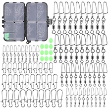 256 шт. комплект рыболовных принадлежностей Кривошип крючки грузило вес Вертлюги защелки соединительные бусины рыболовные снасти Коробка Набор