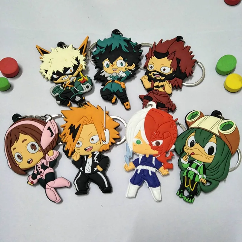 

Anime Hero Academy Double-sided Silicone Pendant Cosplay Masquerade Birthday Party Shopping Promotion Gift Keychain Jewelry