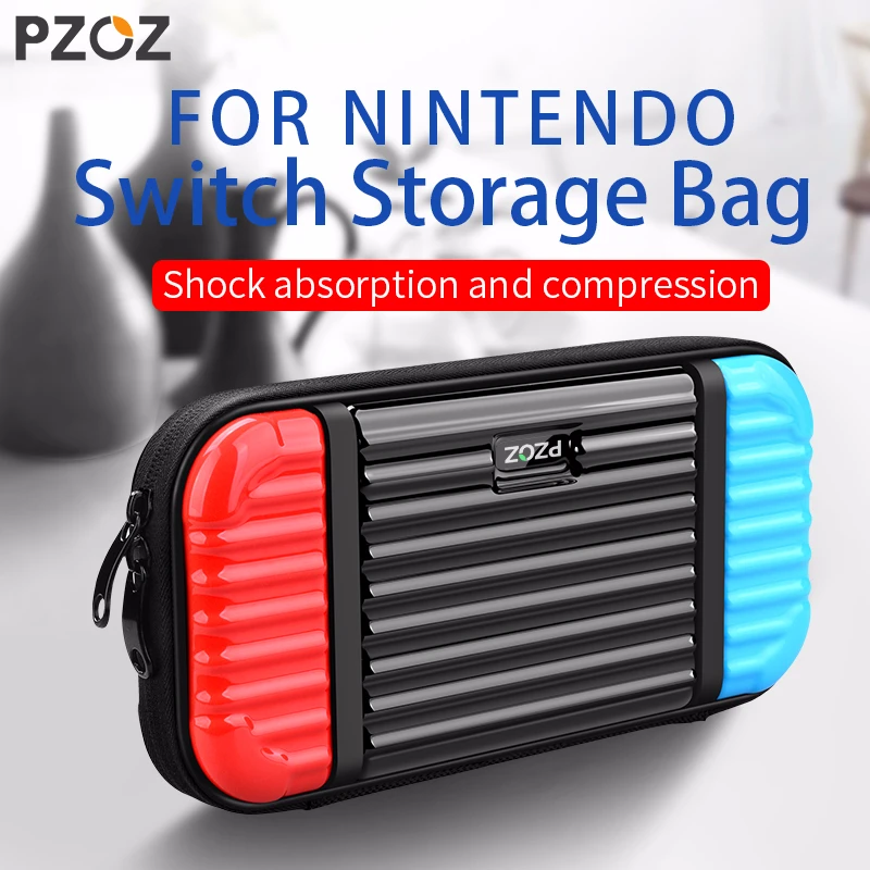 

PZOZ For Nintendo Switch Protection Bag Game Console Storage Package Travel Carrying Holder Pouch Built-in Game Box Handbag Case