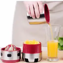 Апельсиновый сок ручной из нержавеющей стали Бытовая выдавливаемая соковыжималка для апельсинов легкая лимонная соковыжималка для цитрусовых соков чашка