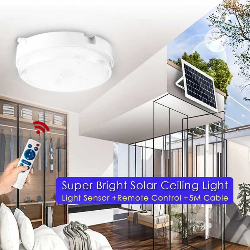 Billig Moderne Innen LED Solar Decke Licht Mit Fernbedienung Led Decke Lampe Für Schlafzimmer Wohnzimmer Studie Dekorative