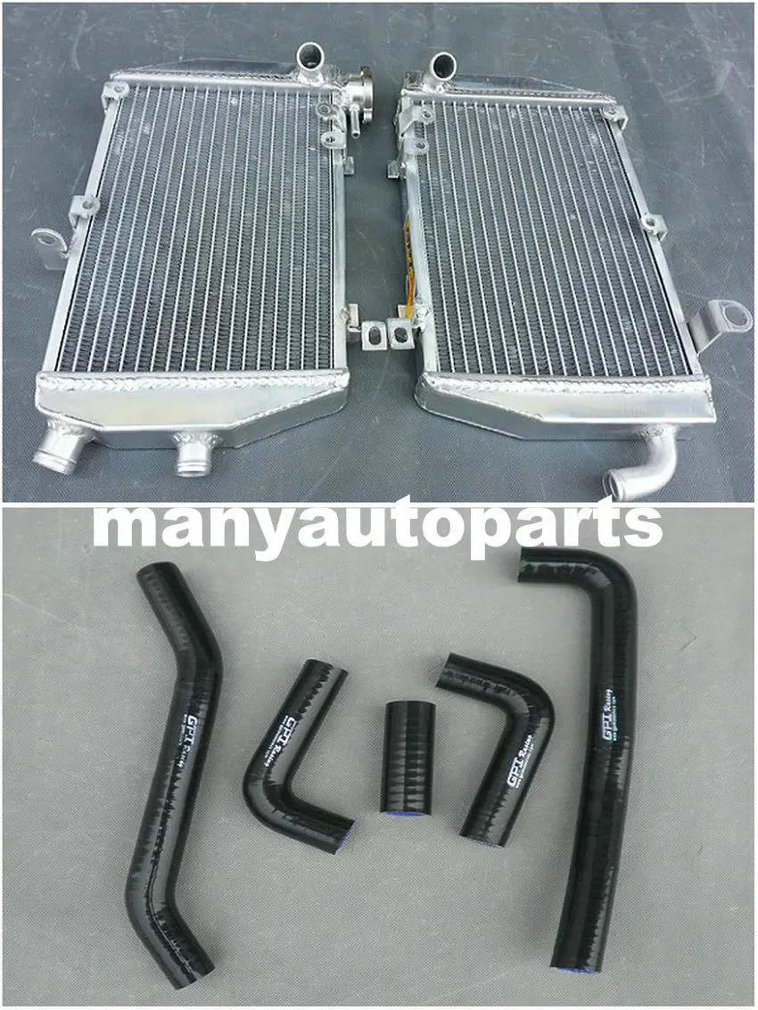 Алюминий радиатор + черный шланг для HONDA RVT1000R RC51 2002 2003 2004 2005 2006 02 03 04 05 06 | Автомобили