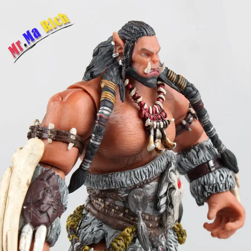 2017 Nuovo Durotan Frostwolf Orchi Warrior фигурка солдата по Wow Dc Diretto Sigillato Classico Giocattoli Scena|action