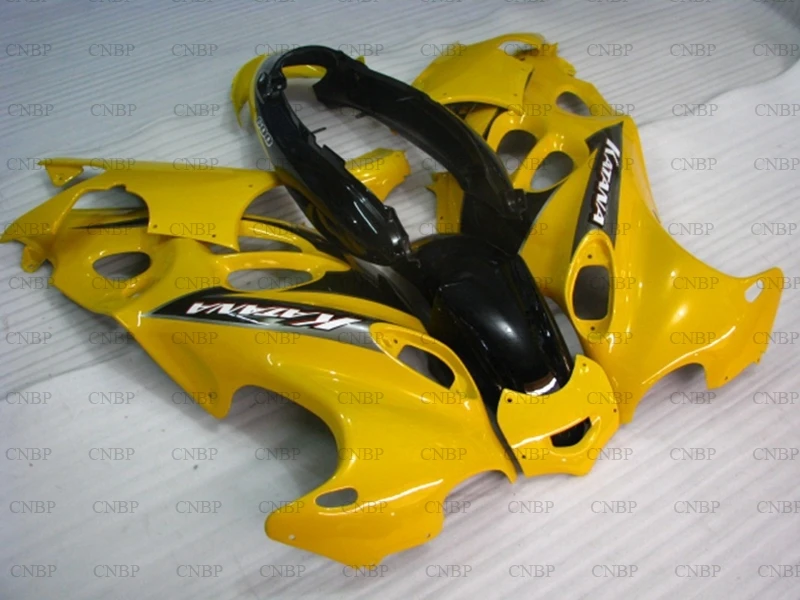 GSX600F 1998-2006 Катана набор для всего тела GSX750 2005 обтекатель мотоцикла GSX 600F 2005 желтый черный набор для всего тела