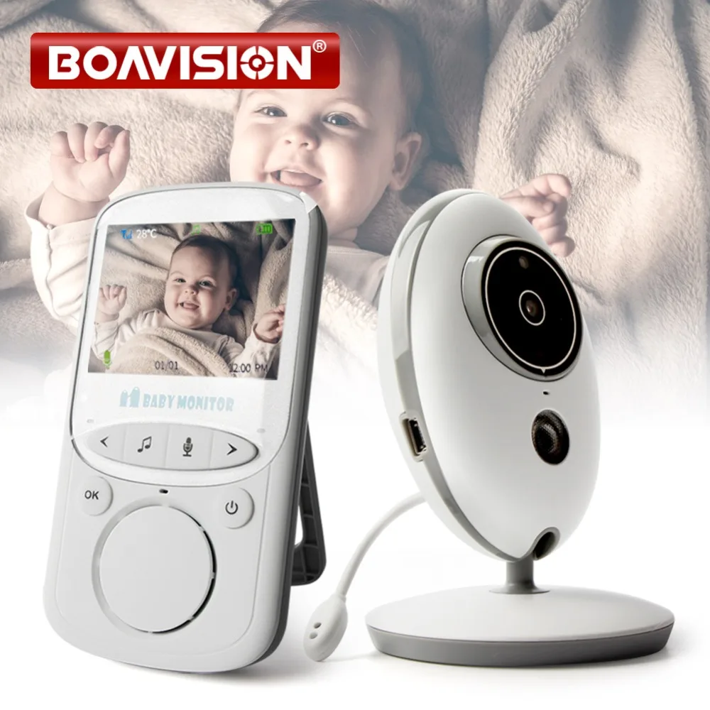 Inalámbrico LCD Audio Video Monitor de bebé VB605 Radio niñera música intercomunicador IR 24 h portátil Cámara bebé Walkie Talkie niñera - 1