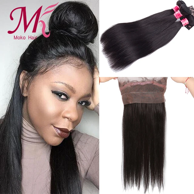 Brazilian Virgin Hair With 360 Full Frontal Band Closure Brazilian Hair