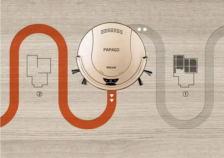 PapaGo подметальный робот-аспиратор, домашний автоматический интеллектуальный пылесос, одна машина, тонкий планировочный уборочный робот
