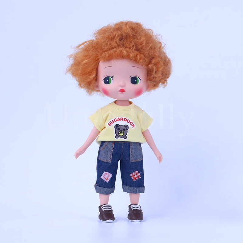 1 шт. футболка Blyth Doll джинсовые штаны для среднего Blyth, 1/8 BJD, 1/6 BJD, Ixdoll, ob11, одежда Holala, аксессуары