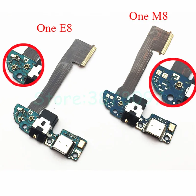 10Pcs/Lot Original For HTC One M8 831c/One E8 USB Charging Port Dock Connector With Microphone Flex Cable Replacement