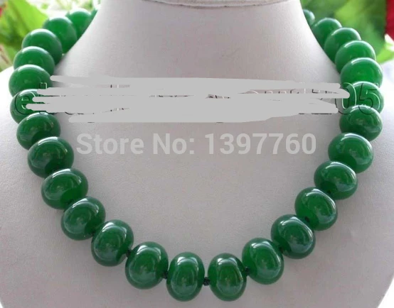 

Miss charm Jew.44 Natural 18mm green Jade Necklace