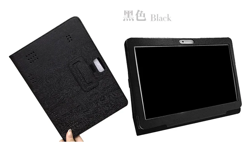 Чехол-подставка для Prestigio Multipad Grace 3101 3201 3301 PMT3101/PMT3201/PMT3301_4G_D 10,1 дюймов планшет из искусственной кожи чехол+ подарки - Цвет: black