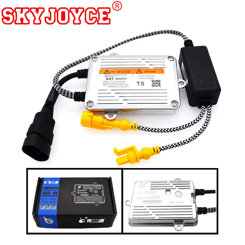 SKYJOYCE 10X HID ballast 55W hid xenon ballast ignition blocks T5 DLT ballast slim digital ballast for cnlight YEAKY hid xenon (6)