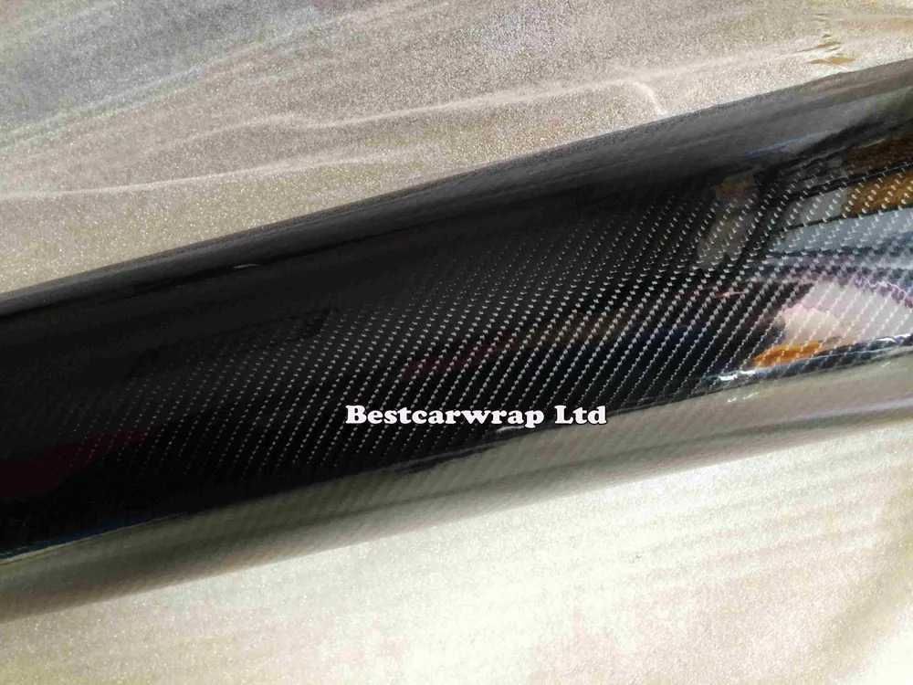 ultra high gloss 5d carbon fibre vinyl wrap realistc real carbon fibre 4d Glossy wrap sticker (2)