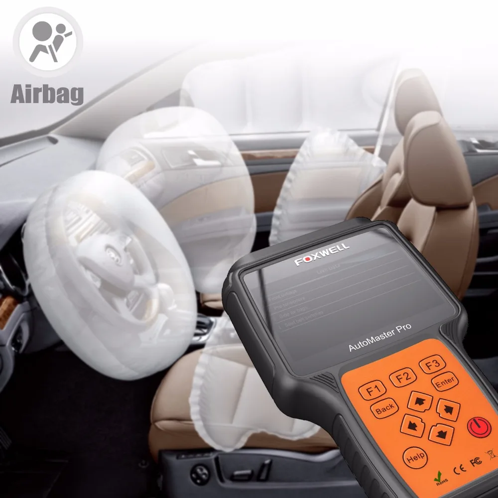 Диагностический сканер Foxwell NT614 OBD2 четыре системы для двигателя ABS SRS подушка