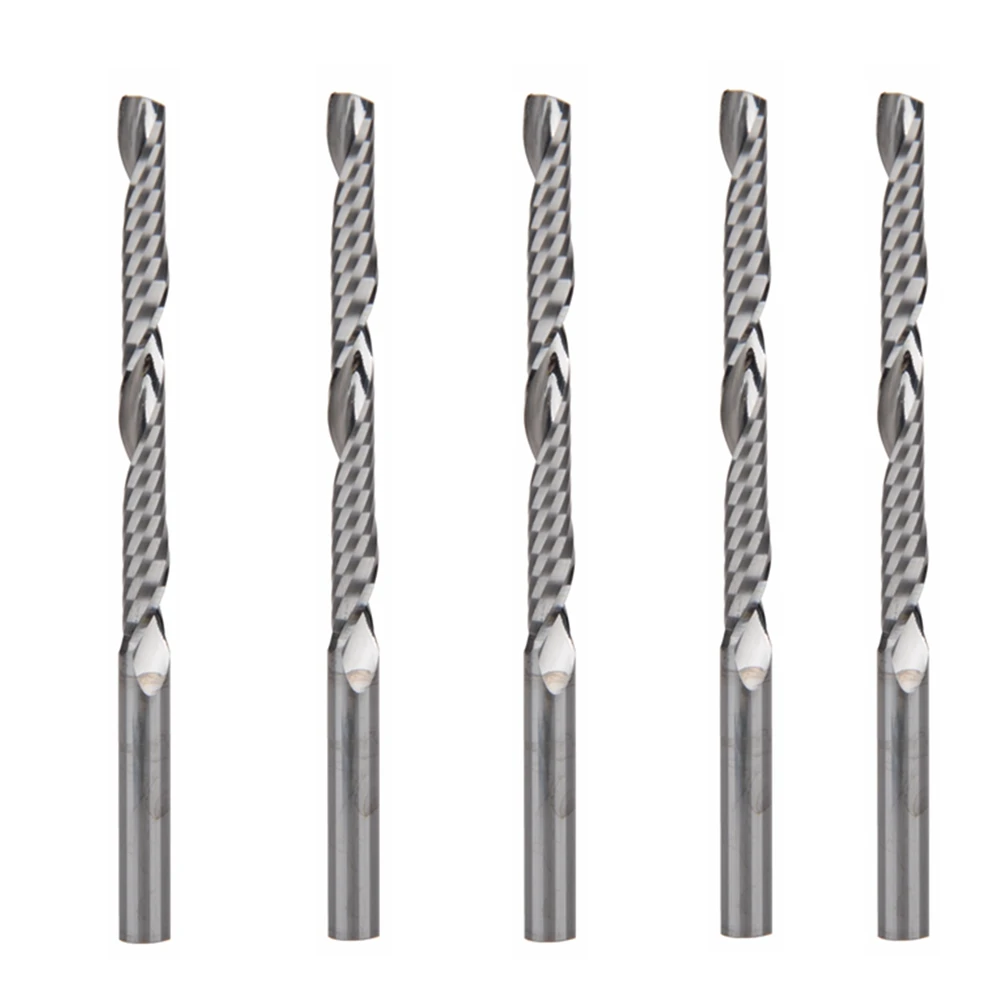 5pcs High Quality cnc bits single flute Spiral Router