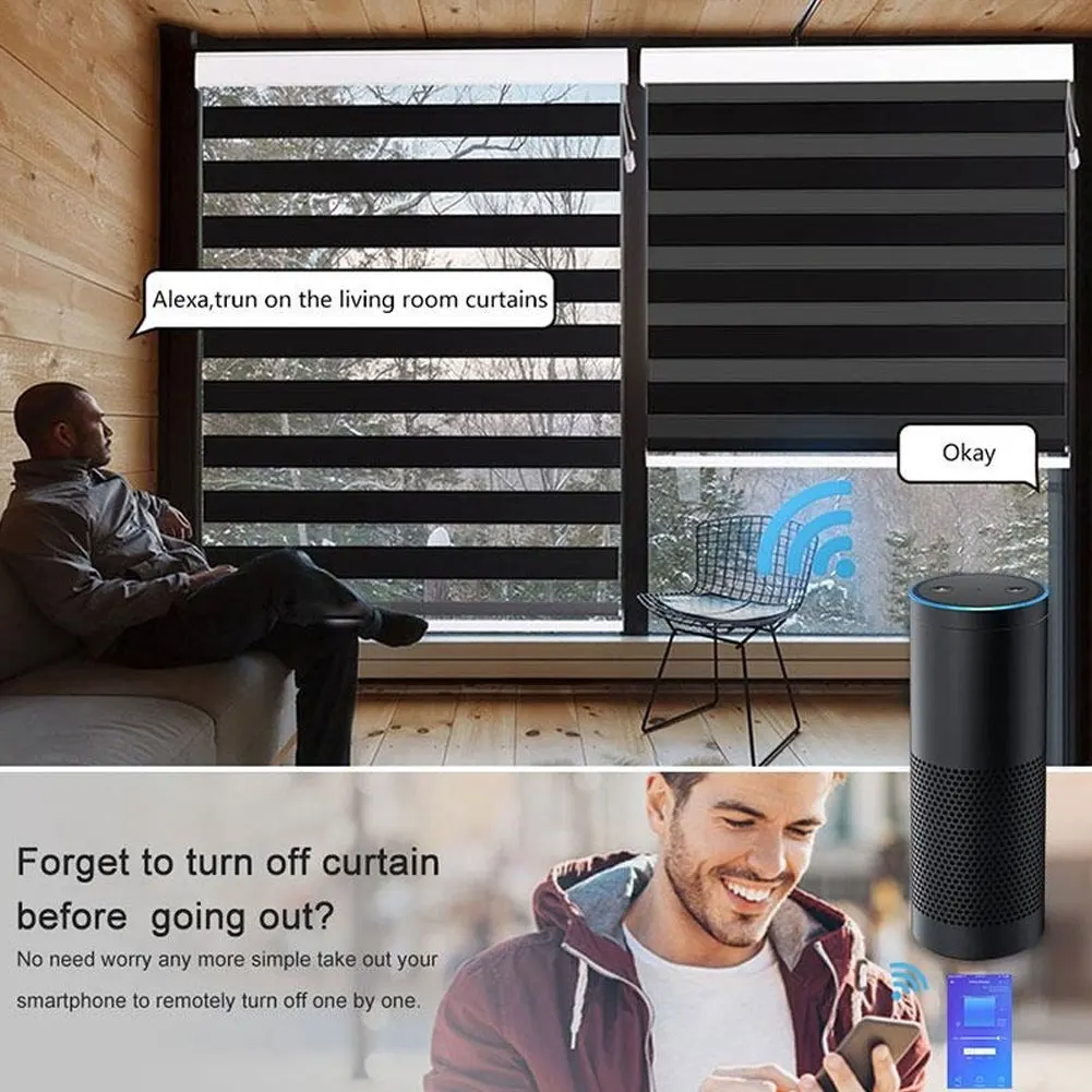 Wi-Fi электрические жалюзи переключатель отсрочка таймера телефон приложение голосовой Управление Touch Управление шторка с Wifi роликовый