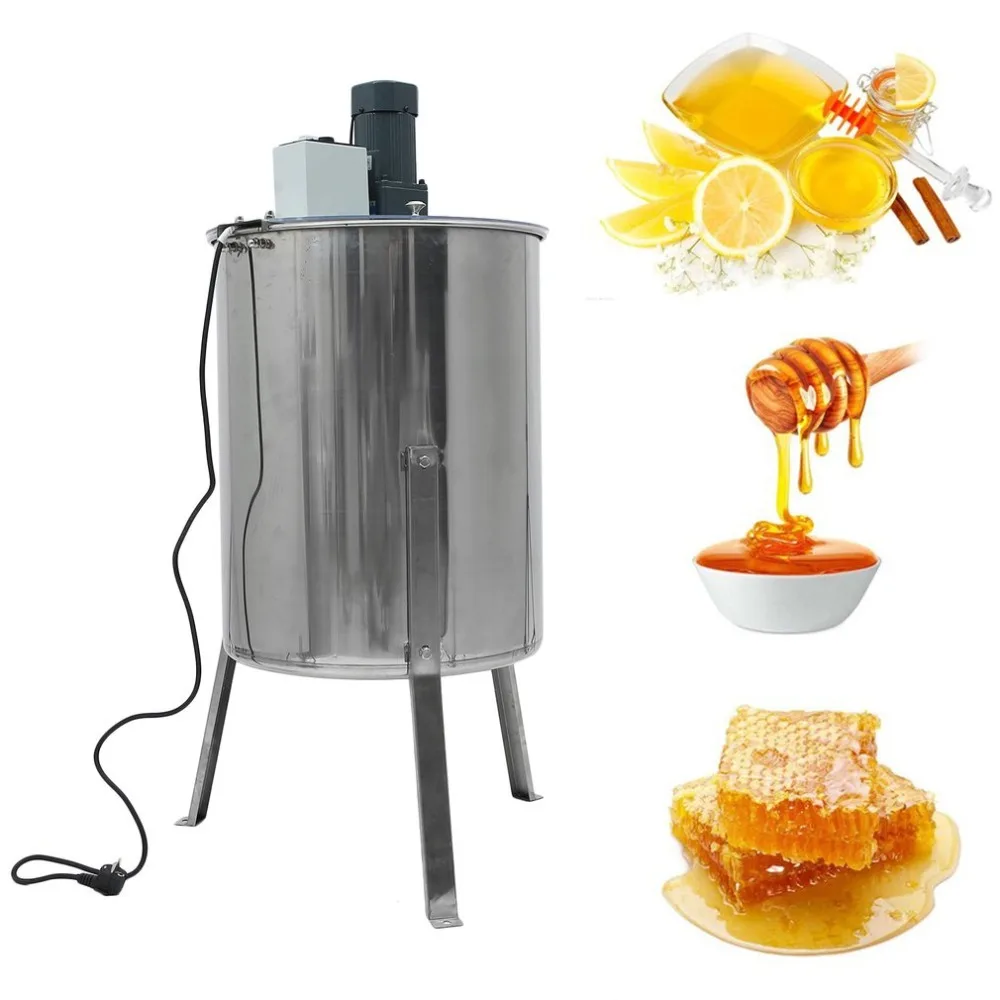 

Electric Honey Blower 4 Frames Honeycomb Honey Harvest Stainless Steel Beekeeper Apiary Sling Drum Beehive Processing