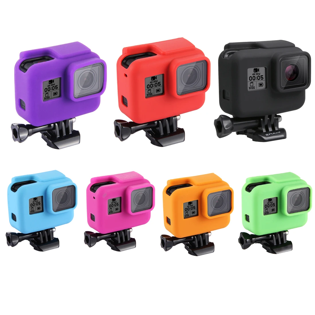 

For Go Pro Accessories Protective Silicone Case Skin +Lens Cap Cover For GoPro Hero 6 5 7 Black Hero 6 Camera For Action Camera