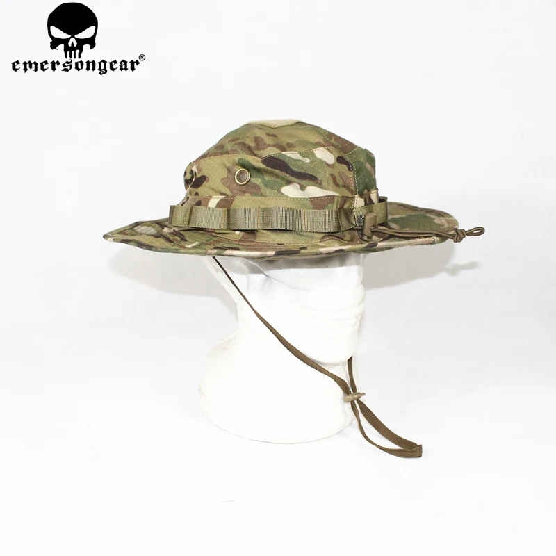 EMERSONGEAR-Hunting Bonnie Hat with Map Pocket, Hunting Airsoft Camouflage Hunting Boonie Cap, MC