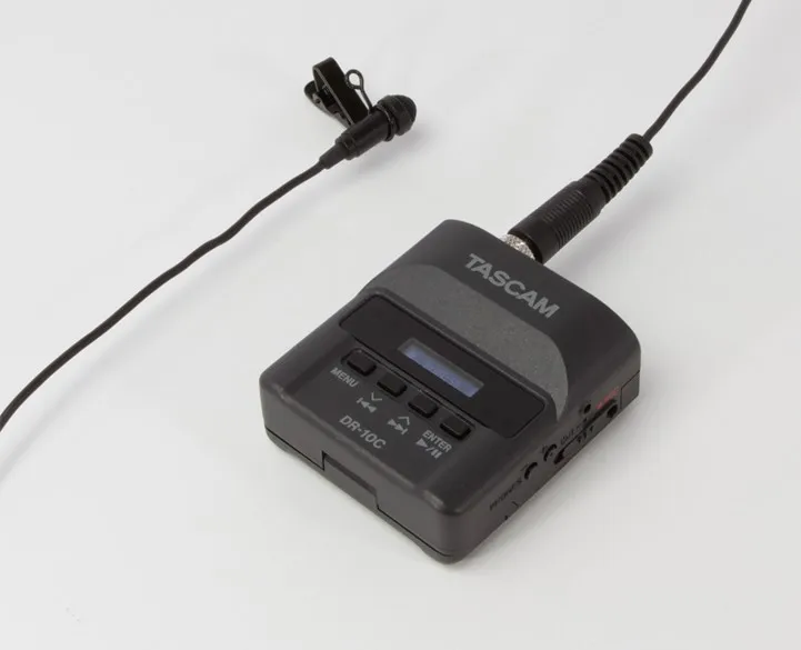 Tascam DR-10C мини беспроводной аудио резервного копирования системы рекордеры с петличный микрофон