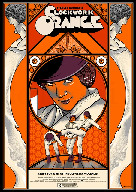 好きに 時計じかけのオレンジ シルクスクリーン Mondo アートポスター 版画 Www Petromindo Com