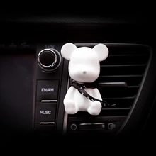 Автомобильный парфюмерный орнамент автомобильный держатель ароматизатора кондиционера в дополнение к запаху мультяшный медведь украшения для интерьера автомобиля