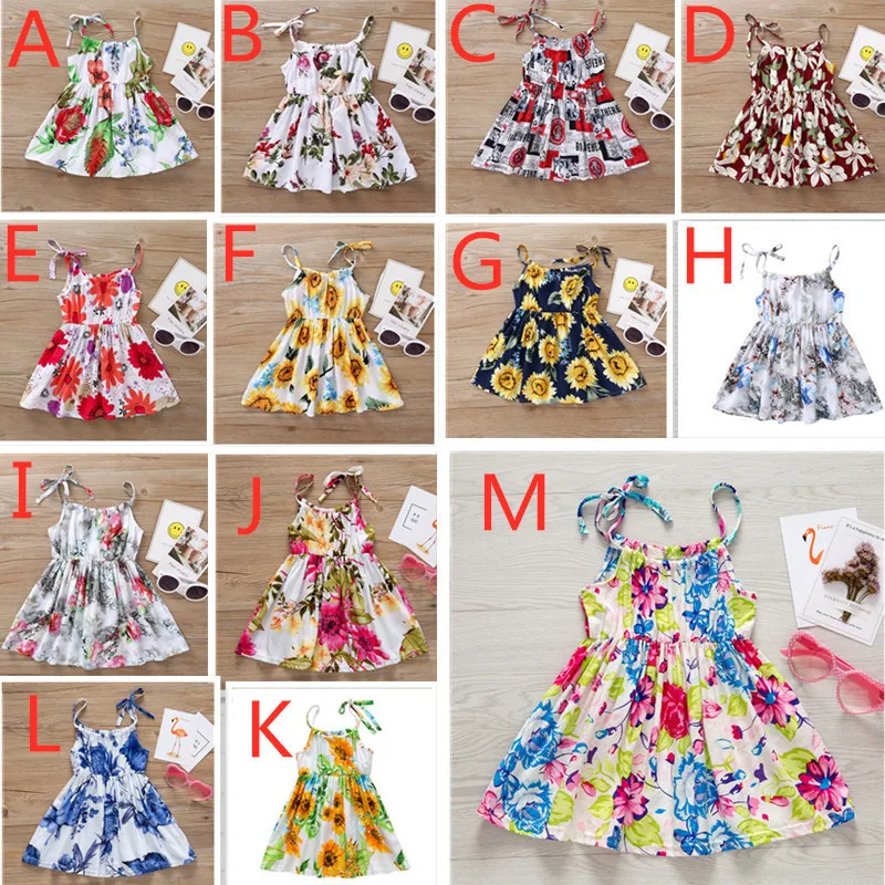 

Free Delivery baby Girl Suspender Dress 2019 Summer New Style Europe And America Ins Explosion Models 100% Cotton Princess Dress