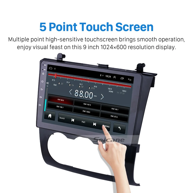 Best Seicane 2din GPS car multimedia player For 2008-2012 Nissan Teana ALTIMA Manual A/C Android 8.1 Support Mirror link  wifi SWC 2