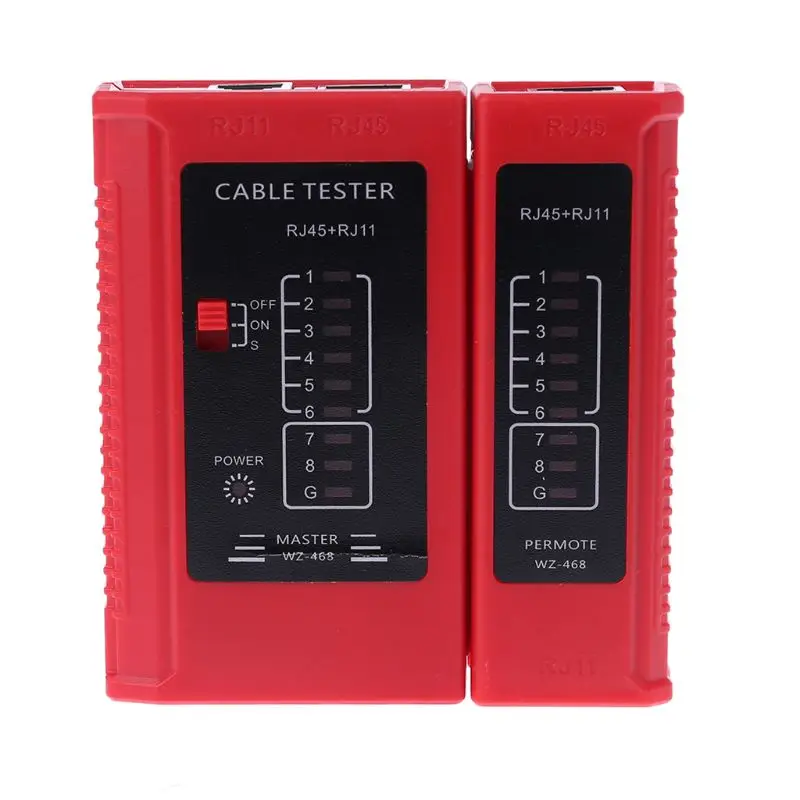 

Antenna Analyzer WZ-468 RJ45 And RJ11 Network Cable Telephone Tester Ethernet LAN Wire Lead Testing Measuring Tools