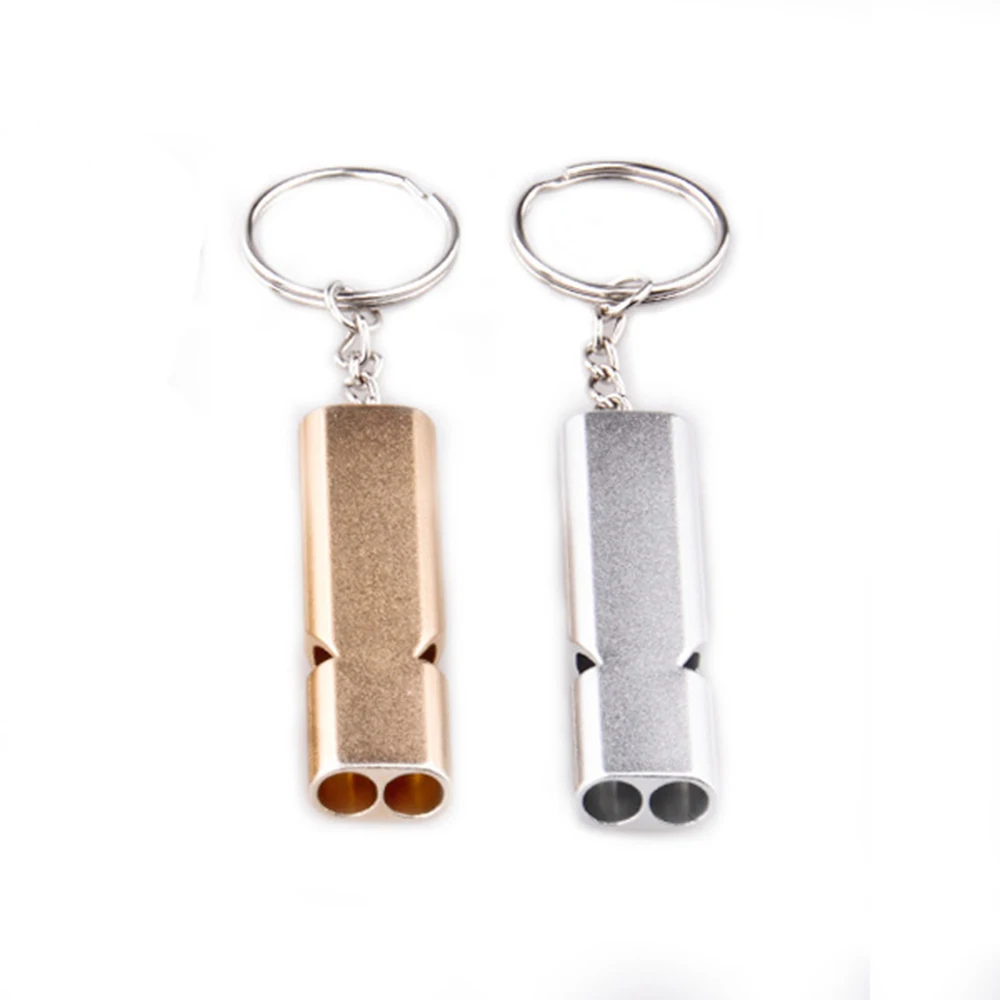 1Pcs High Quality Double Pipe Whistle High Decibel Portable Keychain Whistle Outdoor Emergency Survival Whistle 1Pcs High Quality Double Pipe Whistle High Decibel Portable Keychain Whistle Outdoor Emergency Survival Whistle