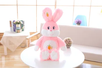 

about 70cm cute pink rabbit plush toy carrot rabbit soft doll throw pillow christmas gift s2869