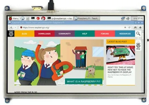 10,1 дюймовый HD SPI, TFT, ЖК резистивный сенсорный экран 1024*600 для Raspberry Pi/Raspberry/Ubuntu HDMI интерфейс