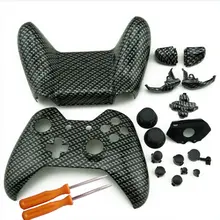 Замена корпуса оболочки чехлы наборы с кнопками для xbox ONE беспроводной контроллер пользовательский гидро черный серебристый