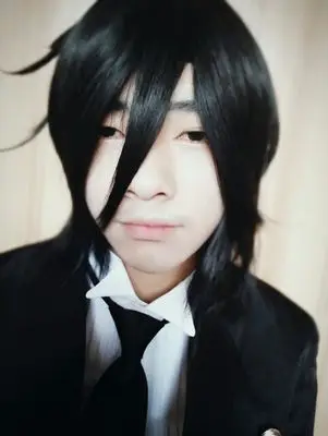 Женский Парик Из Аниме Kuroshitsuji Black Butler Себастиан микаелис короткий черный
