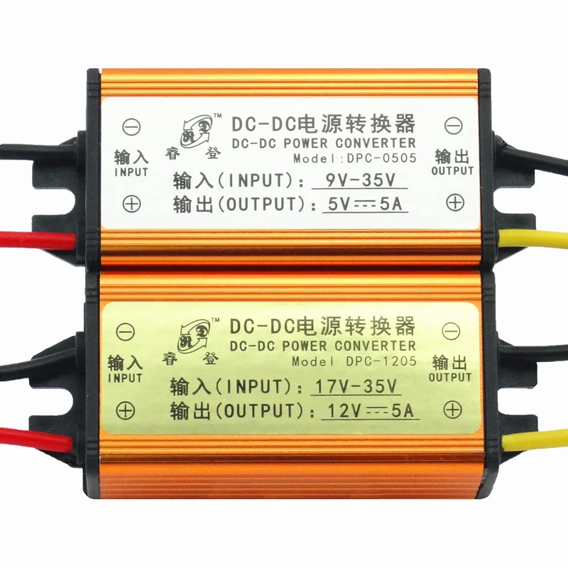 

DC-DC Power Converter 12V to 5V, 24V to 5V, 24V to 12V, 5A, LED car display power, DC-DC conversion power supply adapter