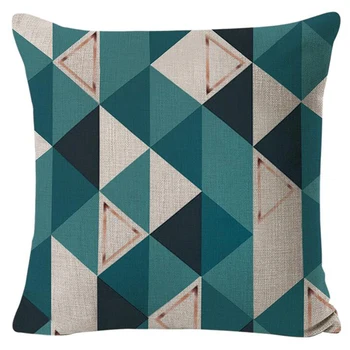 

New Style Simple Abstract Geometric Peach Suede Pillow Cover Fresh Variety Of Patterns Can Choose Pillowcase